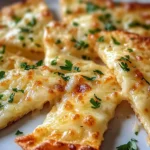 Air Fryer Cheesy Tortilla Garlic Bread