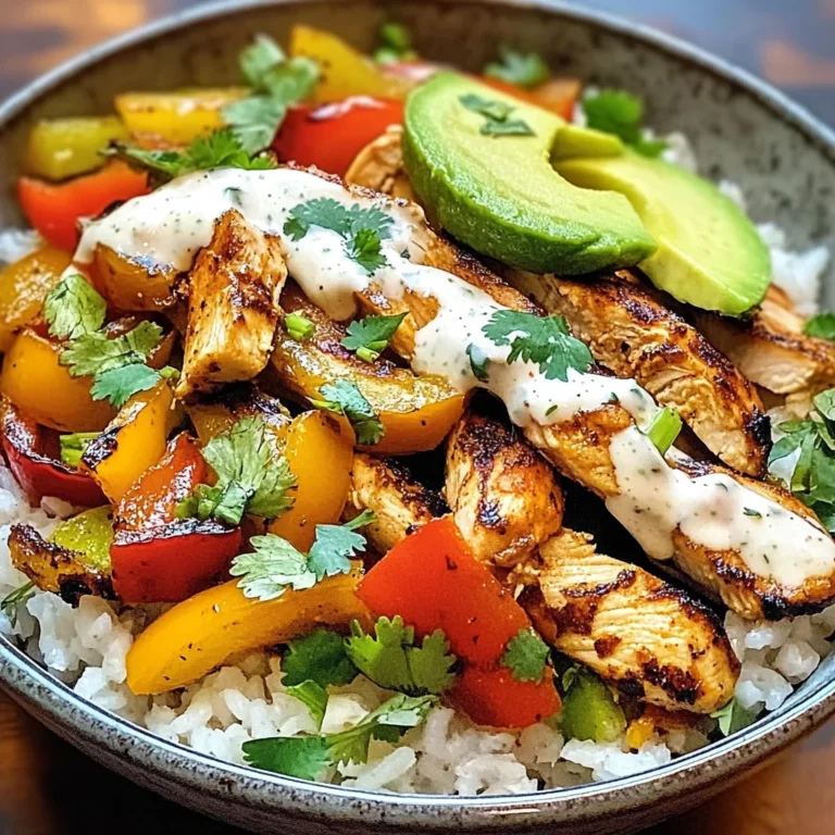 Chicken Fajita Rice Bowls