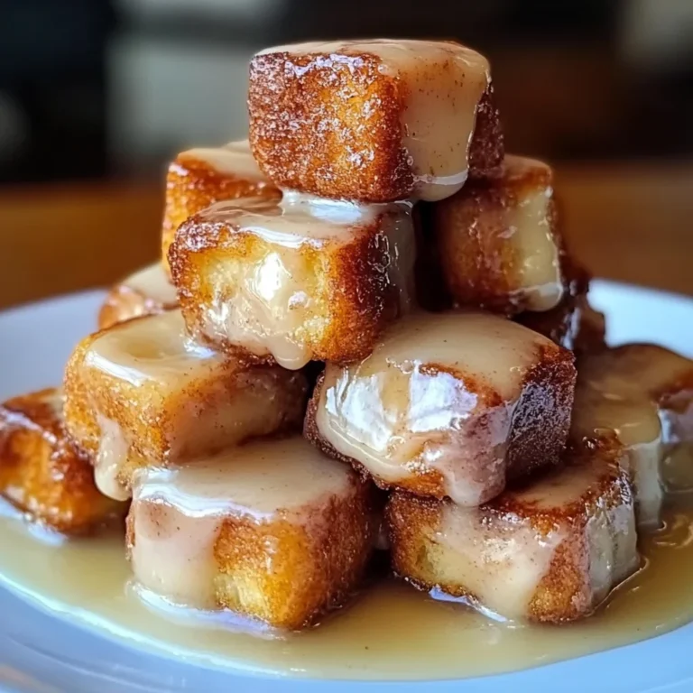 Cinnamon Roll French Toast Bites