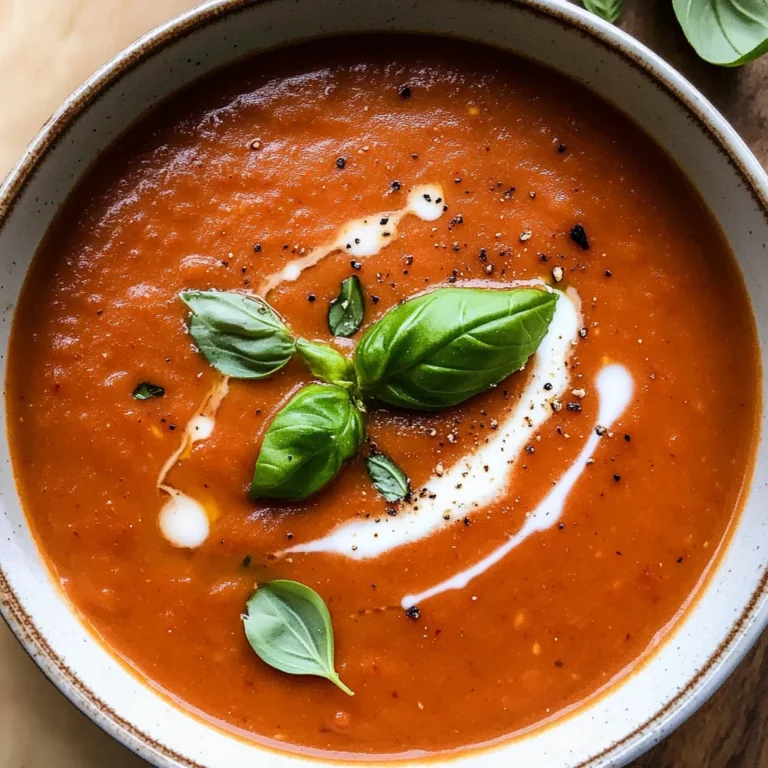 Creamy Roasted Garlic Tomato Soup