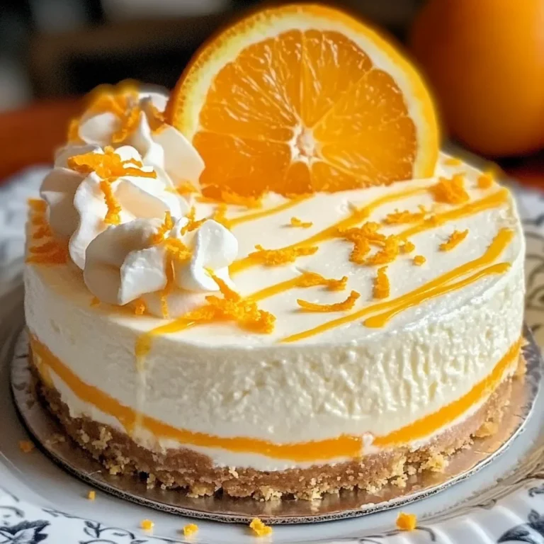 Delicious No-Bake Orange Creamsicle Cheesecake Recipe for Summer Treats