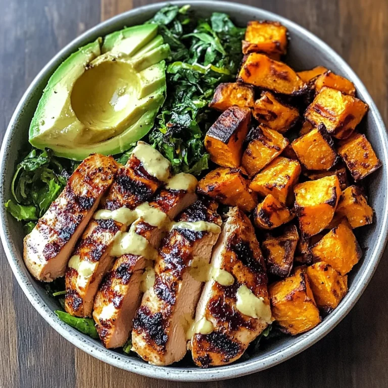 Grilled Chicken & Sweet Potato Bowl