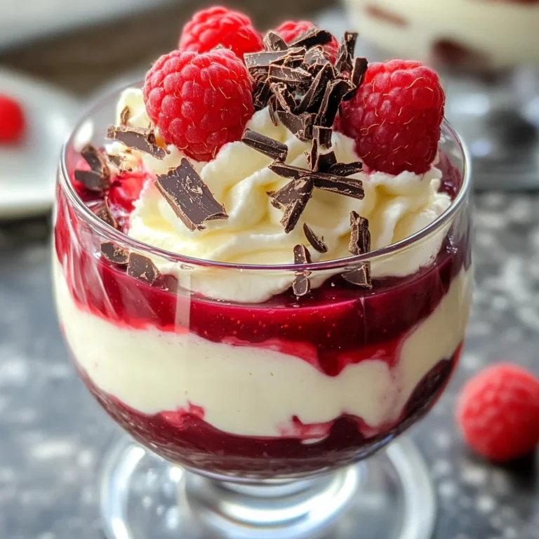 Raspberry White Chocolate Mousse