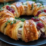 Turkey Cranberry Crescent Ring