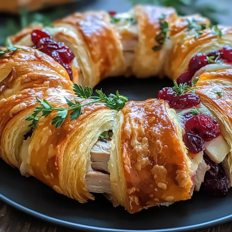 Turkey Cranberry Crescent Ring