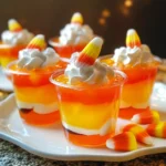 Candy Corn Jello Cups