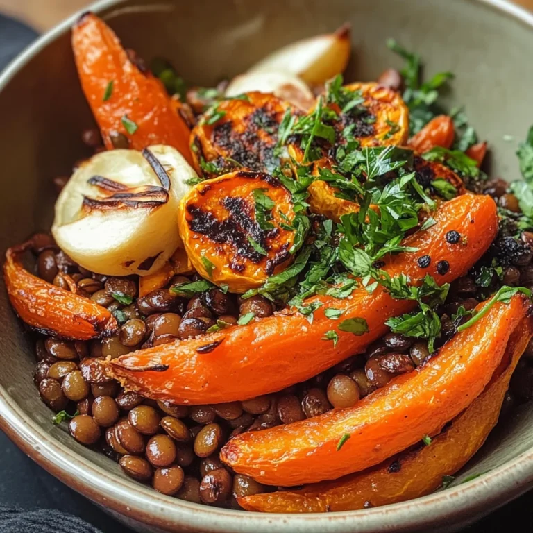 Carrots and Lentils Bowl