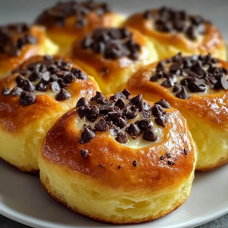 Chocolate Chip Vanilla Custard Brioches