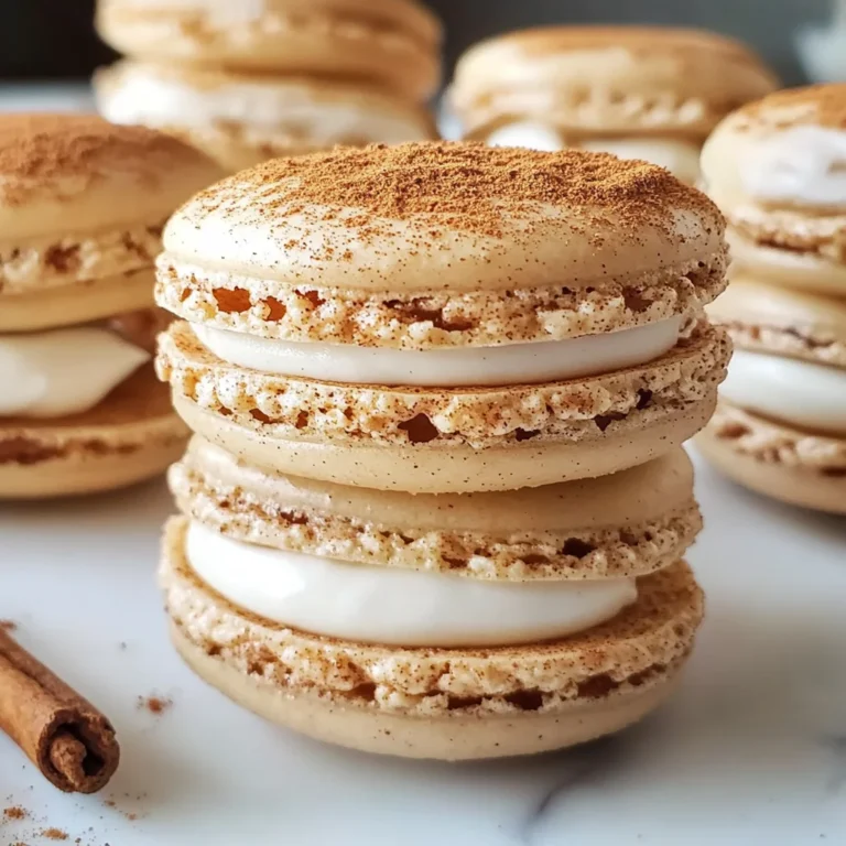Cinnamon Roll Macarons