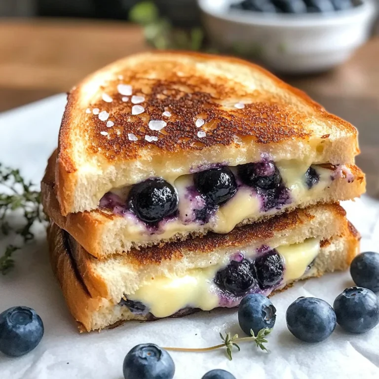 Crispy Blueberry Grilled Cheese