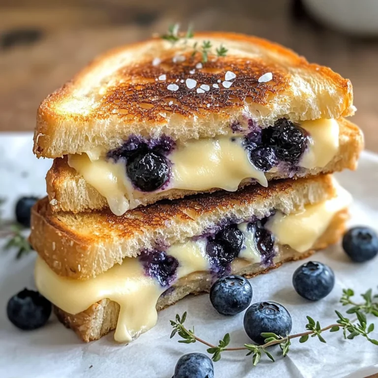 Crispy Blueberry Grilled Cheese