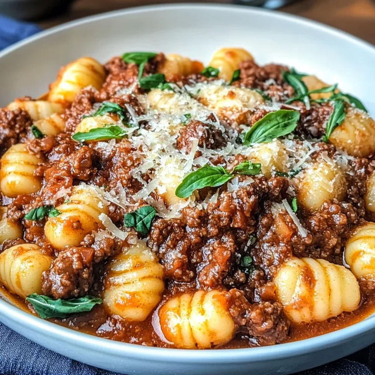 Easy Gnocchi Bolognese