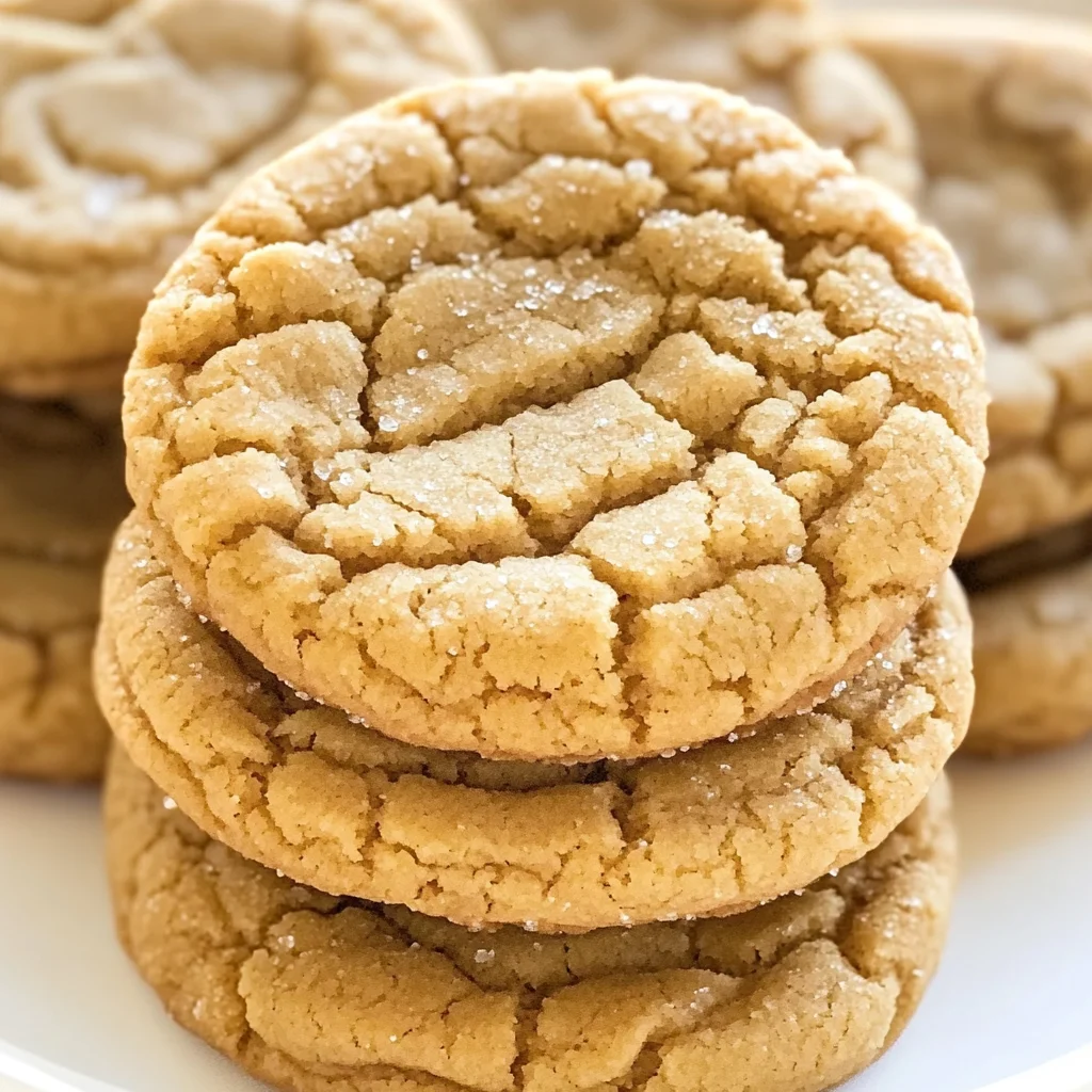 Easy & Chewy 3-Ingredient Peanut Butter Cookies