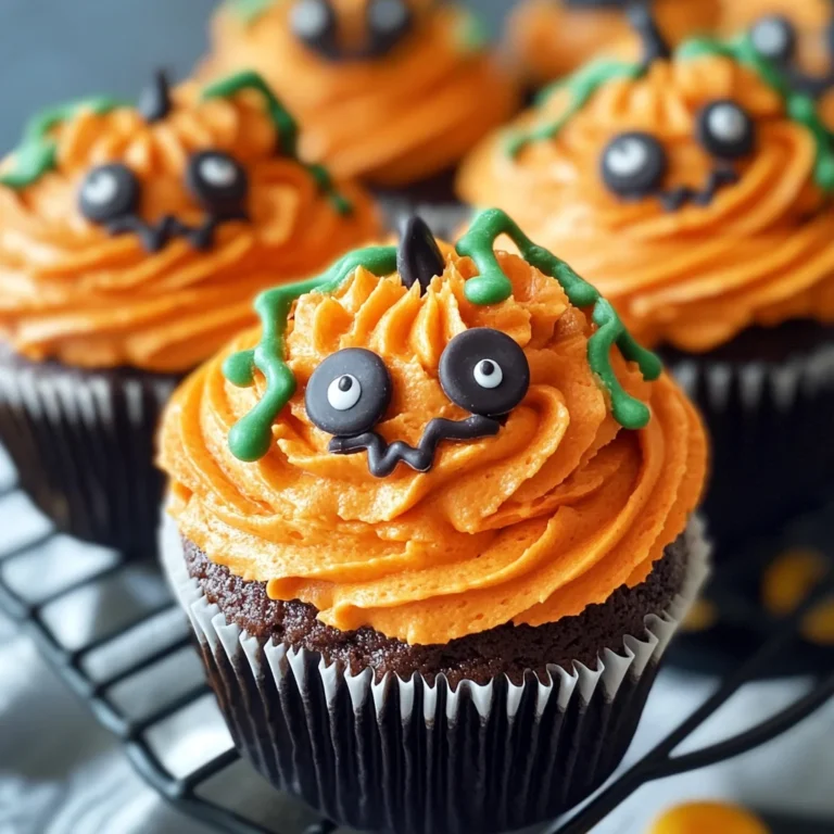 Halloween Pumpkin Cupcakes