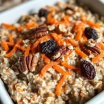 Healthy Carrot Cake Oatmeal