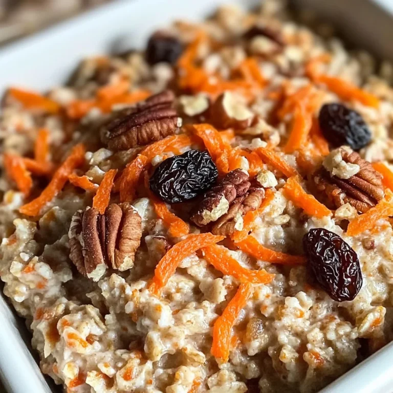 Healthy Carrot Cake Oatmeal