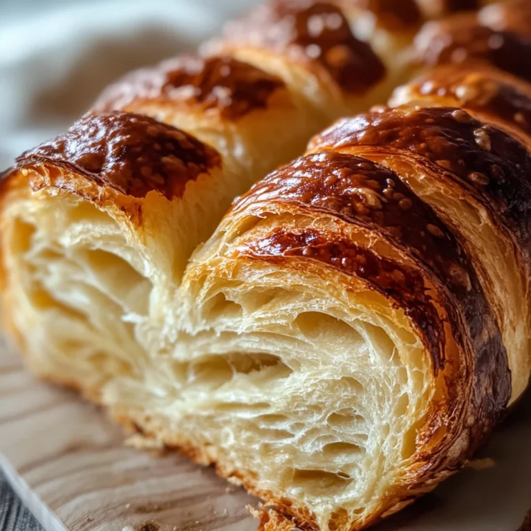 Homemade Croissant Bread Loaf