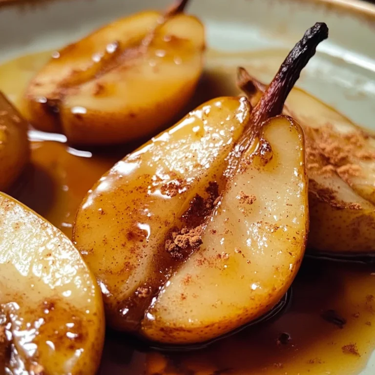 Honey Glazed Baked Pears