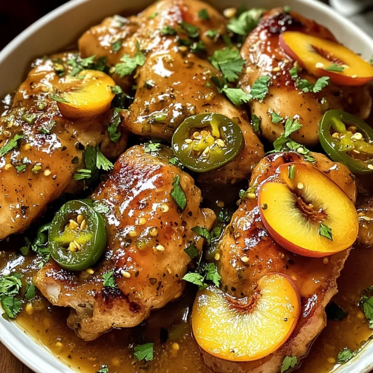 Jalapeño Peach Chicken
