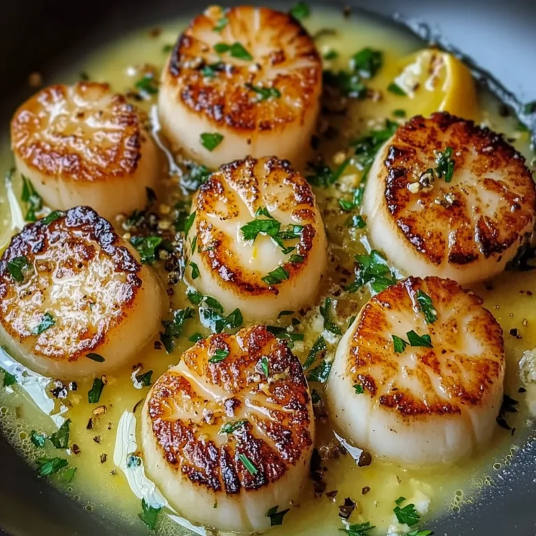 Lemon Garlic Butter Scallops