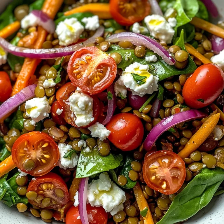 Lentil Salad with Creamy Goat Cheese