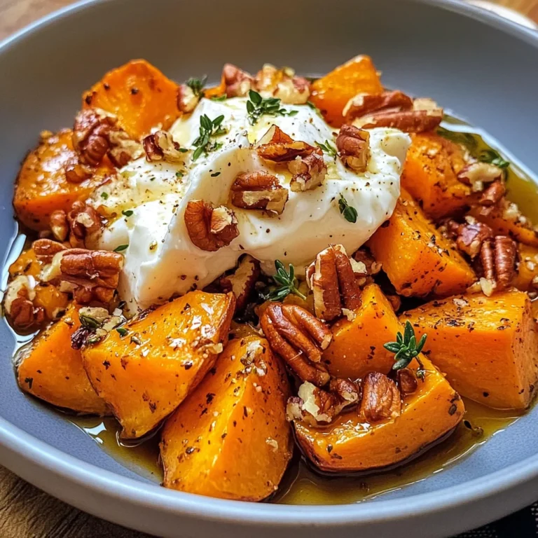 Maple Dijon Roasted Sweet Potatoes with Burrata