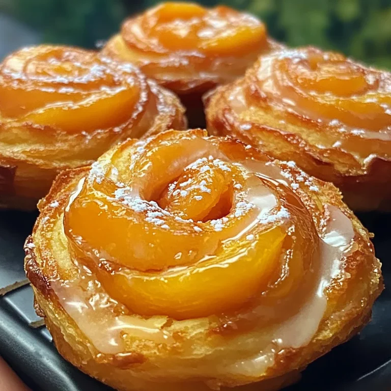 Peach Pie Cruffins Recipe