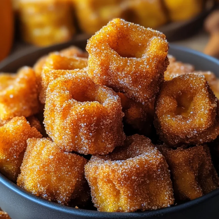 Pumpkin Churro Bites