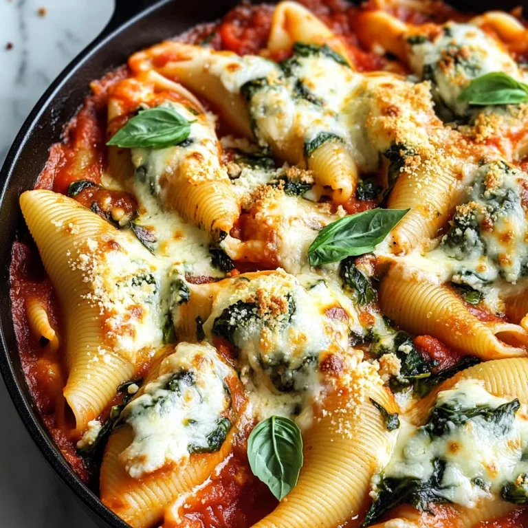 Spinach and Ricotta Stuffed Shells