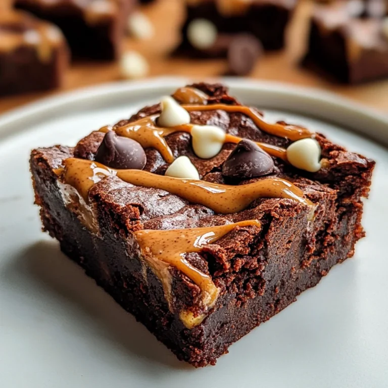 Sweet Potato Brownies with a Peanut Butter Twist