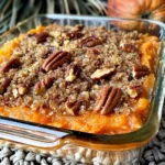 Sweet Potato Casserole with Pecan Topping