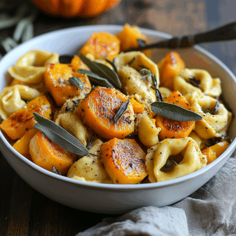 Sage Roasted Butternut Squash and Tortellini