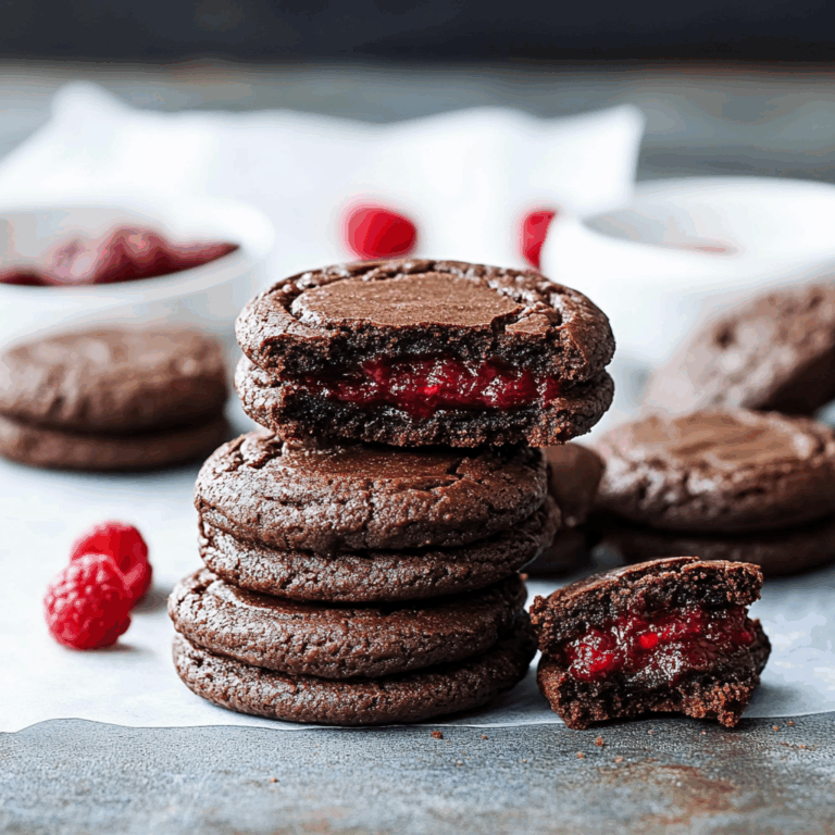 Chocolate Raspberry Sandwich Cookies