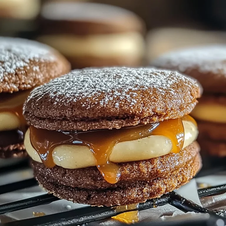 Apple Cider Whoopie Pie Cookies with Caramel