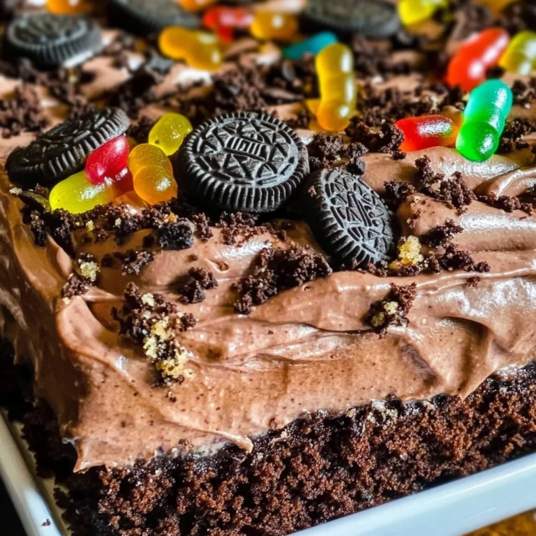 Chocolate Sheet Cake with Pudding & Frosting
