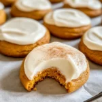 Pumpkin Cookies with Cream Cheese Frosting