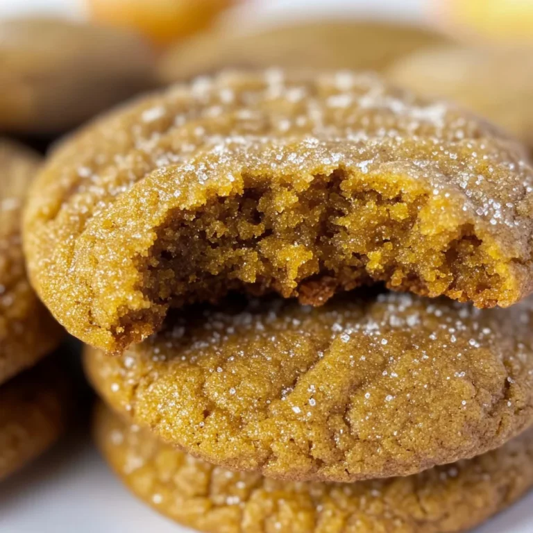 Soft and Chewy Pumpkin Molasses Cookies