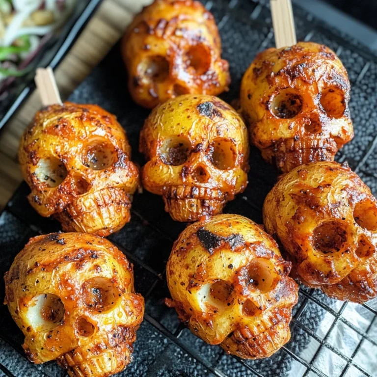 Spooky Halloween Skull Potatoes