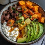 Sweet Potato, Beef & Avocado Protein Bowl